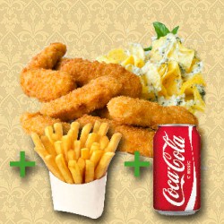 MENU NUGGETS DE POLLO (4 uds) 