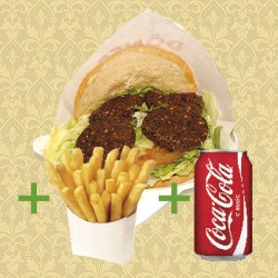 MENU DONER KEBAB DE FALAFEL CON PATATAS